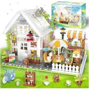 🌸. Garden Glass House Building Set for Kids